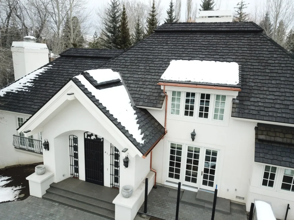 Custom home under construction in Salt Lake City, Utah.