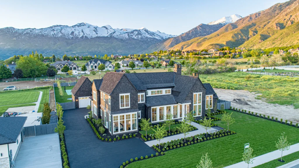 Composite roofing shake located in Salt Lake City, Utah.