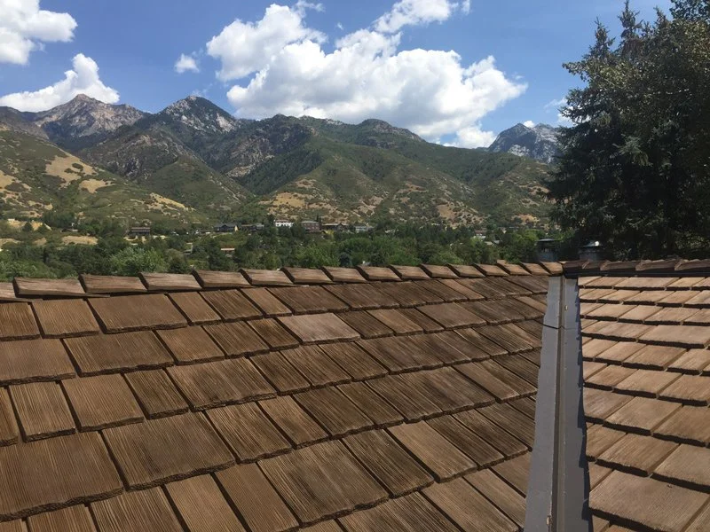 synthetic wood shake roof