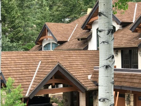 Roofing material designed for homes in the Rocky Mountains.