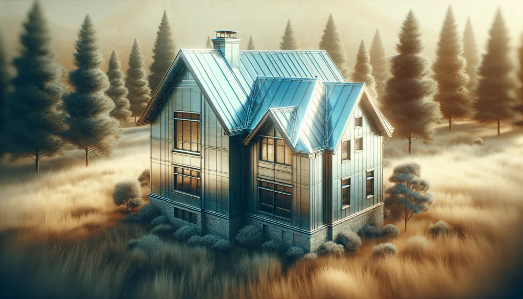 Home graphic on land.