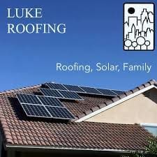 Luke Roofing Company logo and Southern California roofing contractor branding.
