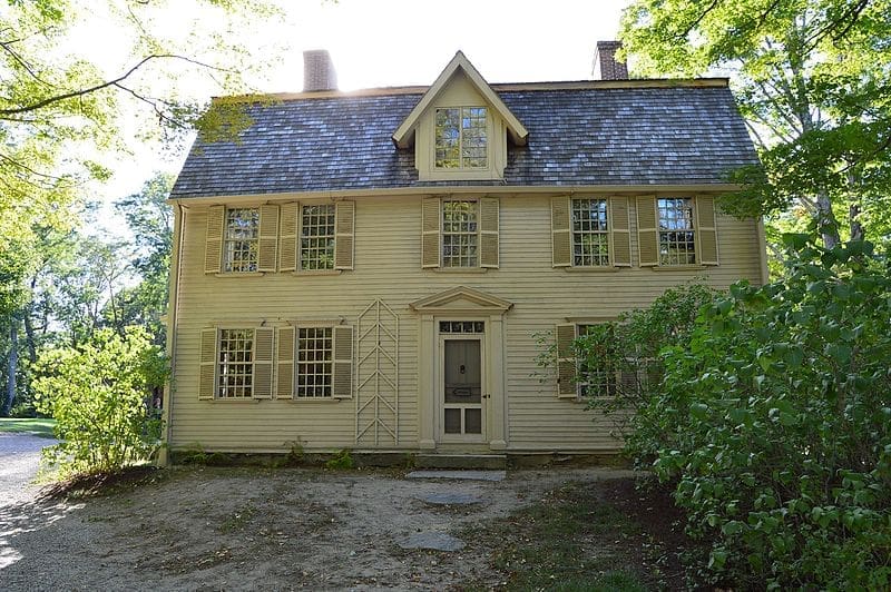 Old wooden building at Minute Man National Historical Park.