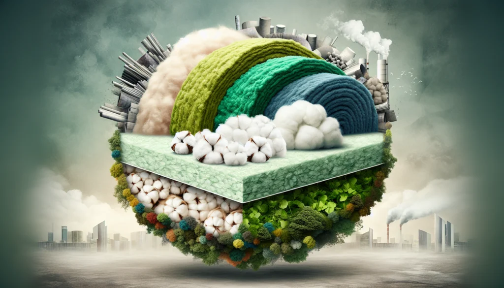 Illustration of Eco-Friendly Insulation Options.