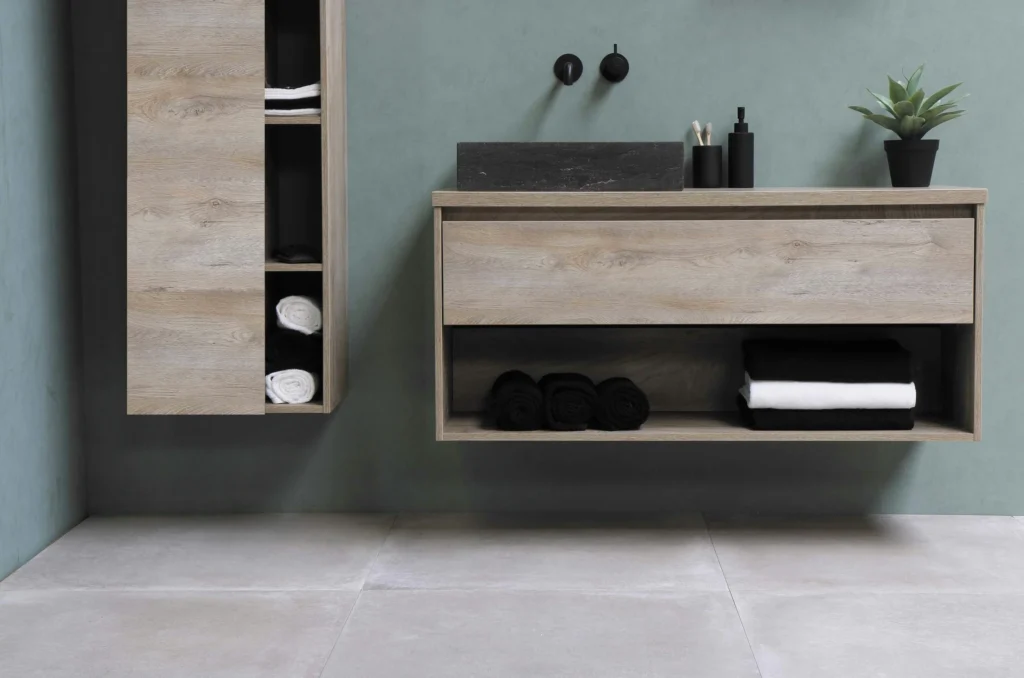 Modern bathroom fixtures used in home design