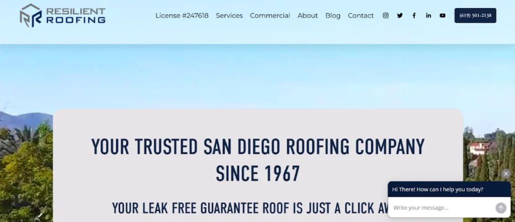 Resilient Roofing in San Diego, CA.