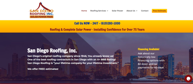 San Diego roofing inc image.