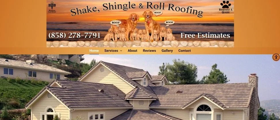 Shake, shingle and roll roofing.