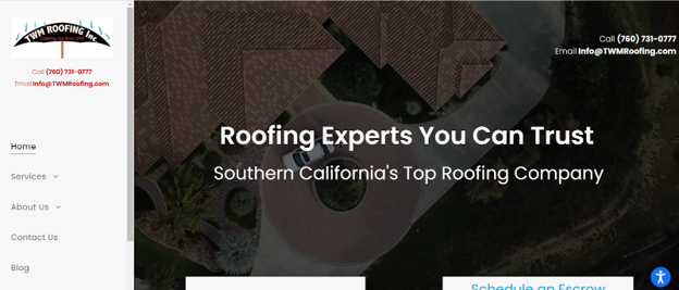TWM Roofing website.