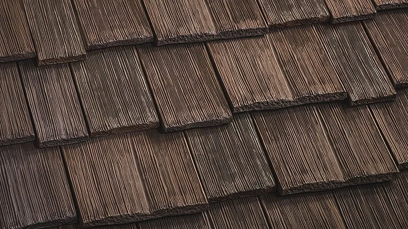 A close up image of Cedur Shingles in WALDEN.