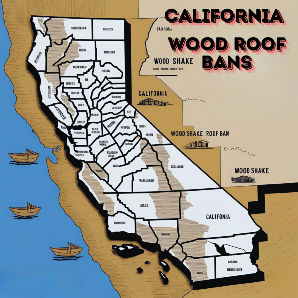California wood roof bans map