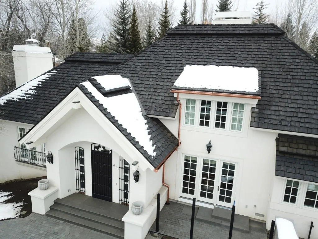 synthetic wood shake roof for snowy climates