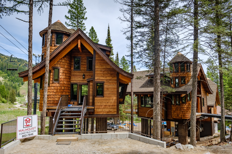 Treehouse style houses with CEDUR roofs.