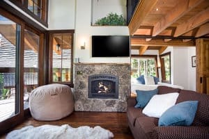 The inside of the Snow Bear Chalets 