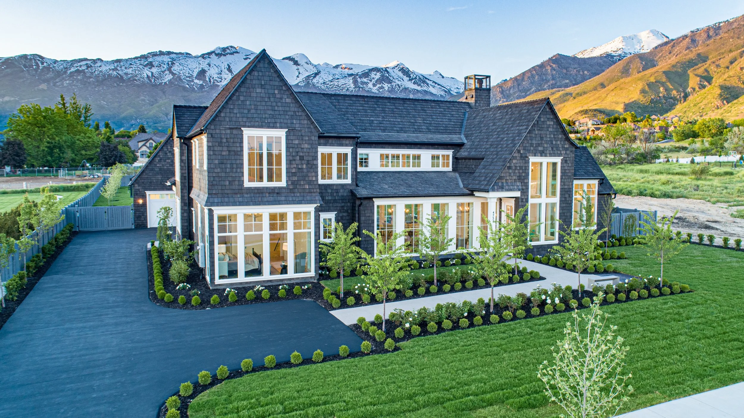 Gray mountain home.