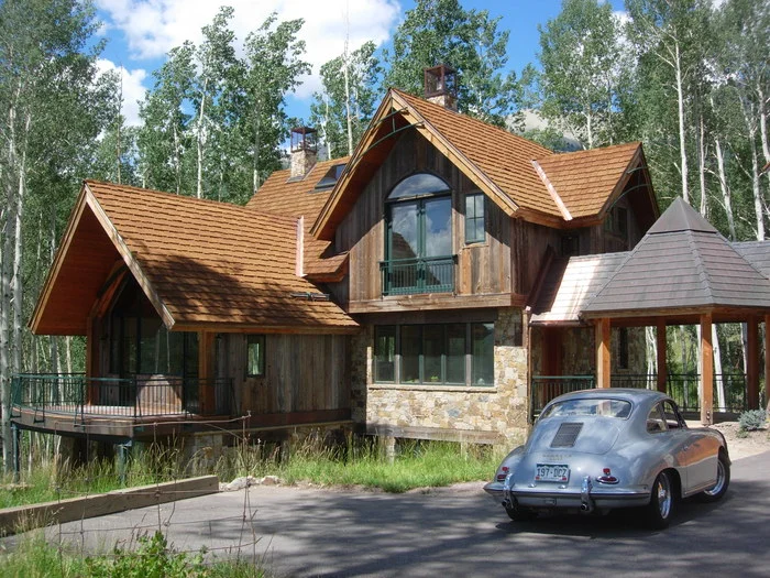 Live Oak roofing material on a home.