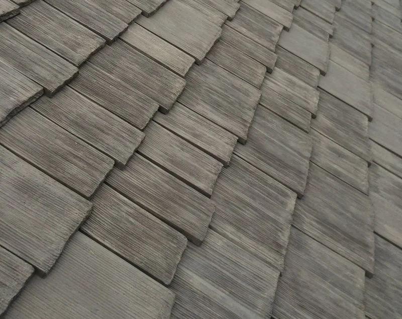 Architectural brown shingles.