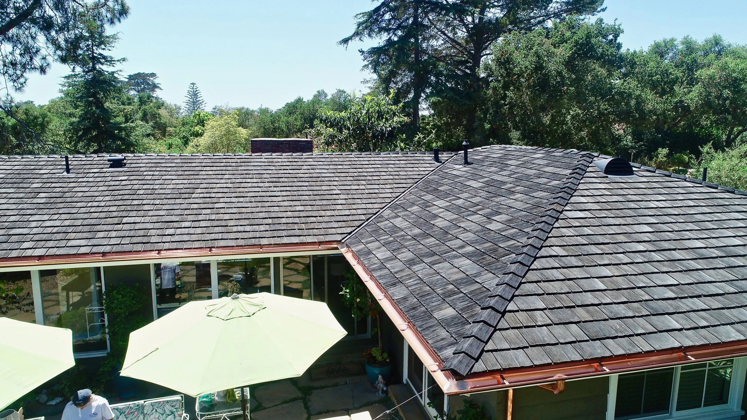 An energy efficient roof, newly installed on a home.