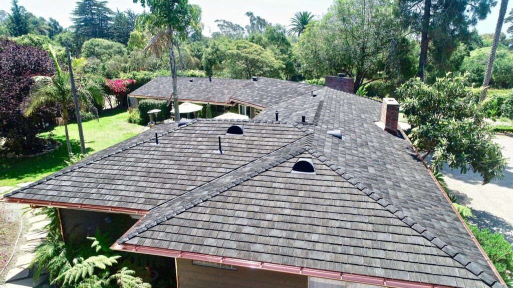 Cedar Shake roof installed on a Southern California home. 