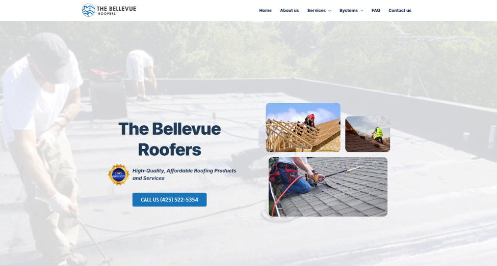The Bellevue Roofers company website.
