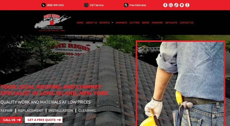 Done right roofing website.