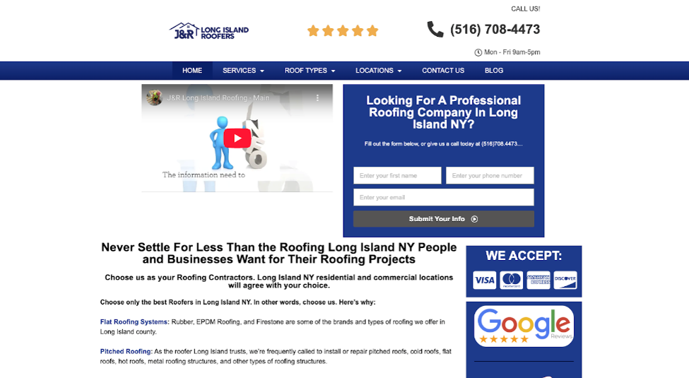 J&R Roofing in Long Island
