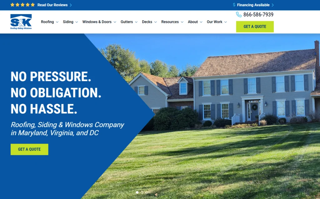 S&K Roofing website.